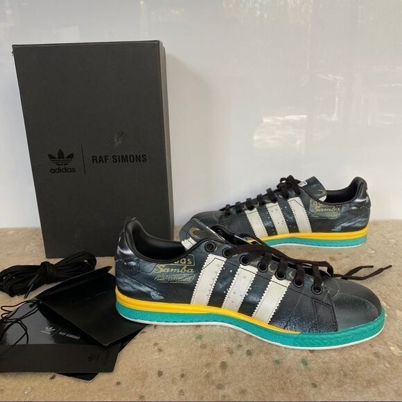 RAF SIMONS Adidas Samba Stan Smith Mashup Collab Black Sneaker SZ M 7 / EU 40 - Picture 7 of 16